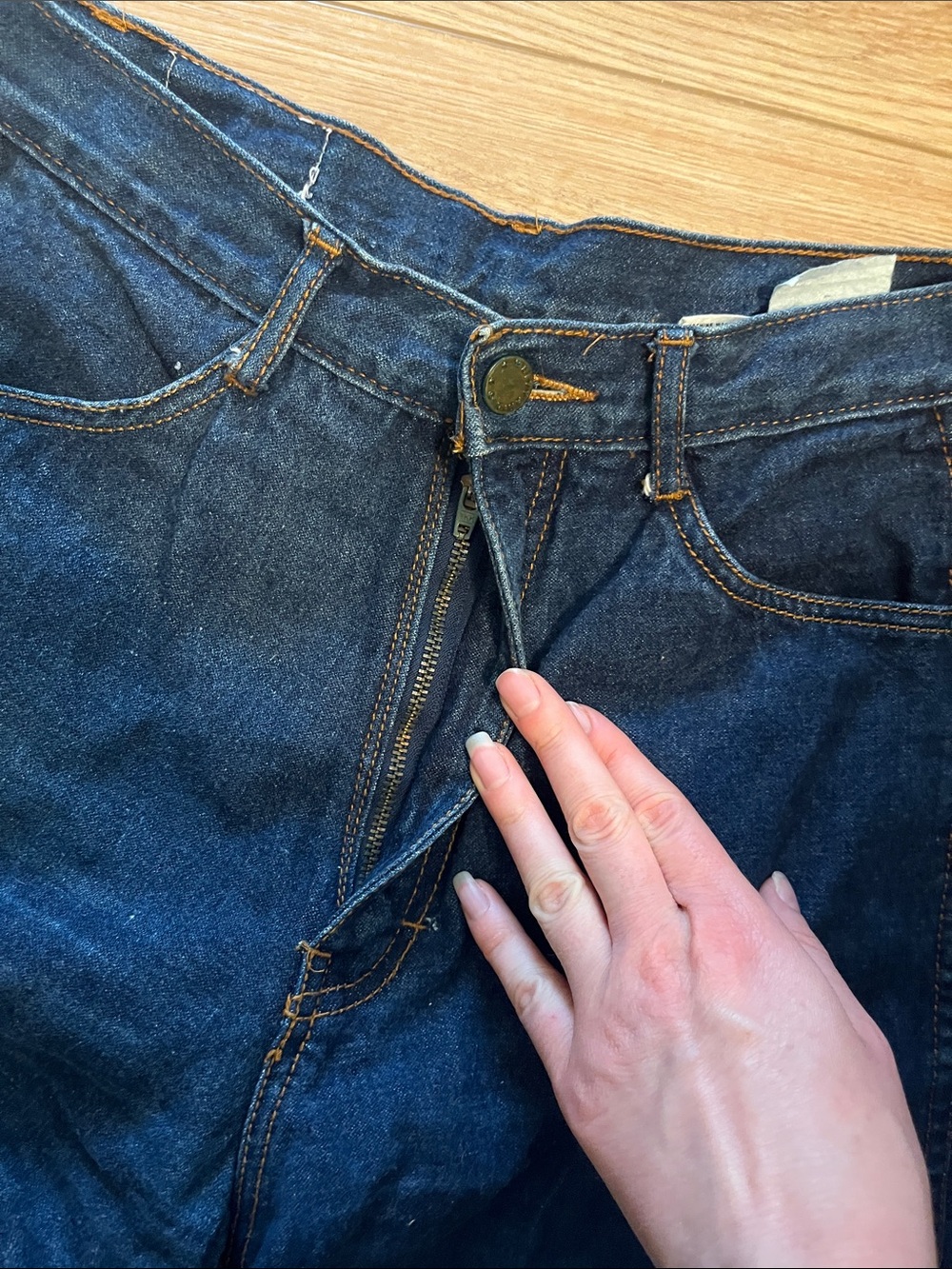 Vintage 70s Brittania high waist wide leg jeans - Picture 2 of 15